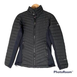 COLUMBIA OMNIHEAT INTERCHANGE Puffer Jacket Knit Side Panels S